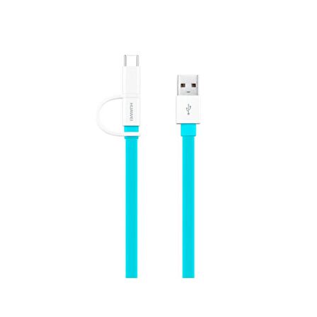 Huawei 2'si 1 Arada Type-C Micro USB Şarj ve Data Kablosu 1.5 Metre