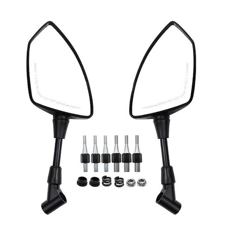 Motosiklet Ayna 426 Kırmızı Şeritli Üniversal 8-10 mm Uyumlu Marka Model Fark Etmez