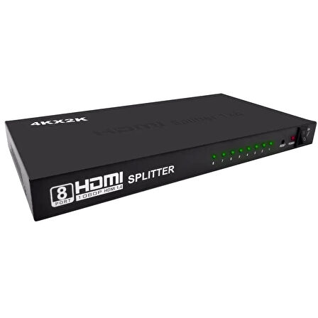 Gplus 4K108 HDMI Splitter 8 Port 4K Ultra HD 3D Görüntü Çoklayıcı