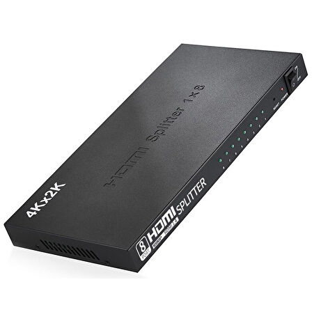 Gplus 4K108 HDMI Splitter 8 Port 4K Ultra HD 3D Görüntü Çoklayıcı