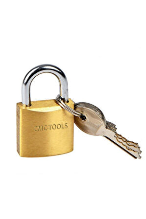 CMC Tools Sarı Asma Kilit 3 Anahtarlı 50 Mm