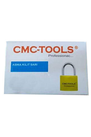 CMC Tools Sarı Asma Kilit 3 Anahtarlı 50 Mm