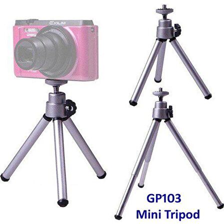 Eken Sjcam Xiaomi Aksiyon Kamera İçin Aleminyum Mini Tripod GP103