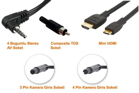 Gplus TV-4900 Kare 4 LED 4 Pin 170 Derece 900TVL 4pin Gece Görüş Tampon Kamera