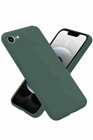 iPhone 16e Uyumlu İçi Kadife Nano Şık Silikon Kapak