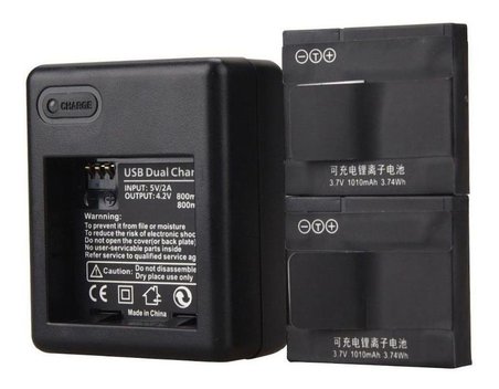 Xiaomi 2K AZ13 Pil Uyumlu Dual Batarya Çift USB Giriş Şarj Cihazı