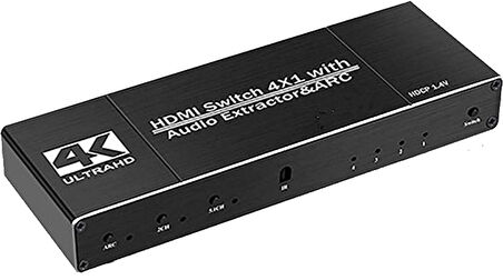 Gplus 4K421A 4 Port HDMI 2.0 4K HDR1 0 HDCP ARC Ses 4x1 Switch