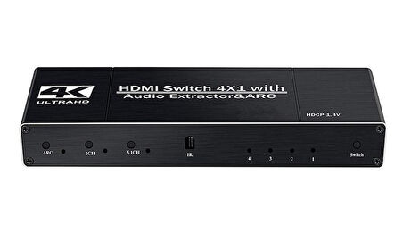 Gplus 4K421A 4 Port HDMI 2.0 4K HDR1 0 HDCP ARC Ses 4x1 Switch