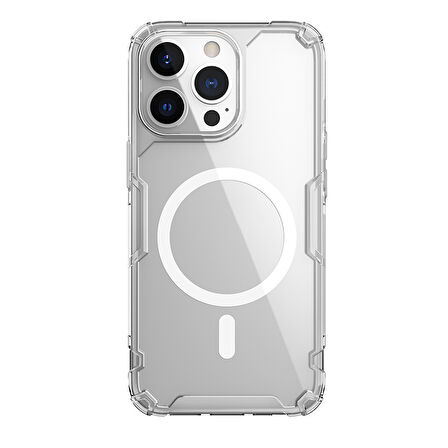 Nillkin iPhone 13 Pro Magsafe Özellikli Nature TPU Pro Kapak Şeffaf