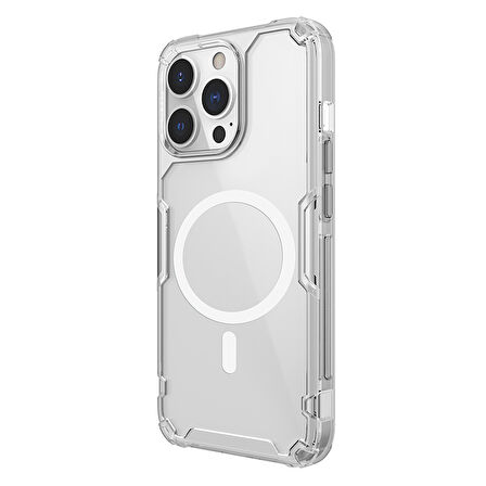 Nillkin iPhone 13 Pro Magsafe Özellikli Nature TPU Pro Kapak Şeffaf