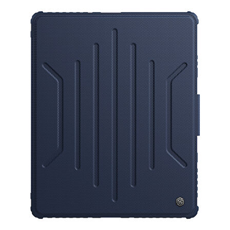 Nillkin iPad Pro 12.9 Bumper Snapsafe Standlı Smart Cover Tablet Kılıf Mavi