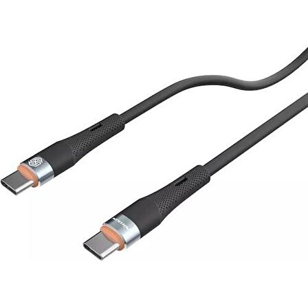 Nillkin Typec Typec 27W Silikon Data Şarj Kablo 1.2m - Siyah