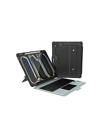 Nillkin NLK-0329 Bumper Rgb Işıklı Klavyeli iPad Kılıf iPad 10.9 2020/Air4/Air5/Pro11 2020/21/22