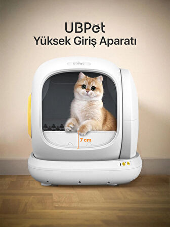 UBPet C20 Otomatik Akıllı Kedi Tuvaleti için Aparat/Buffle, Kum Sıçratma Önleyici Aparat/Buffle