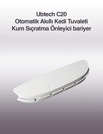 UBPet C20 Otomatik Akıllı Kedi Tuvaleti için Aparat/Buffle, Kum Sıçratma Önleyici Aparat/Buffle