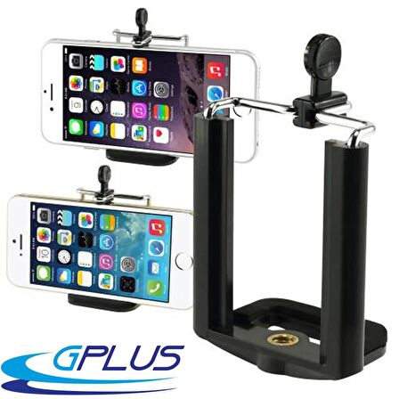 Gplus GP140 Tüm Aksiyon Kamera Tripod Monopodlarıyla Uyumlu Telefon Tutucu