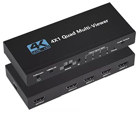 Gplus 4KQM401 4K 2160P Multi Switch NVR DVR 4x1 Quad Multi Viewer