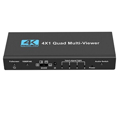 Gplus 4KQM401 4K 2160P Multi Switch NVR DVR 4x1 Quad Multi Viewer