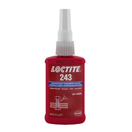 Loctite 243 Orta Mukavemetli Vida Sabitleyici 50 ml