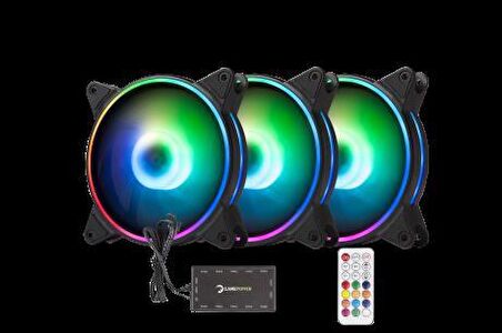 Gamepower Air Turbine 3In1 A Rgb Fan Set Kit 3X120Mm Kasa Fanı