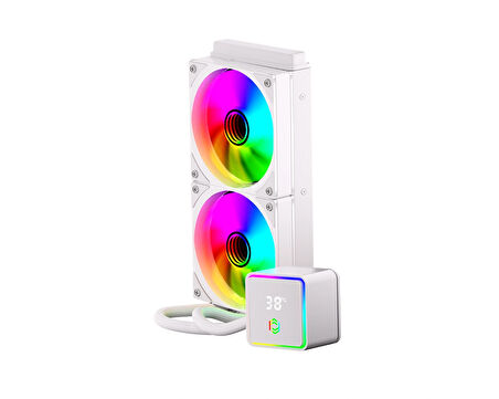FRISBY FCL-240W ARGB LIQUID CPU SIVI SOĞUTMA BEYAZ 240 MM