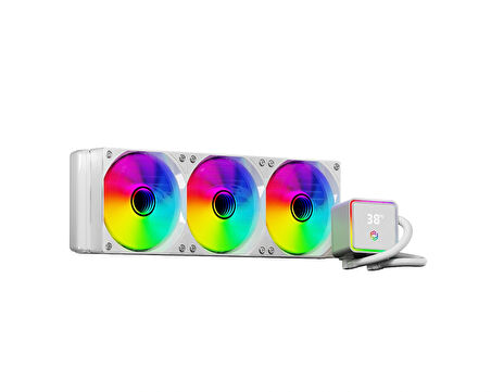 FRISBY FCL-360W ARGB LIQUID CPU SIVI SOĞUTMA BEYAZ 360 MM