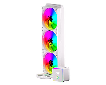 FRISBY FCL-360W ARGB LIQUID CPU SIVI SOĞUTMA BEYAZ 360 MM