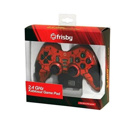 FRISBY FGP-3812R  PC/PS2/PS3 KABLOSUZ GAMEPAD