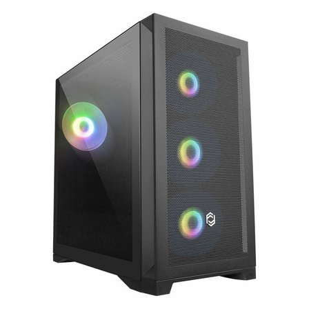 Frisby Crevo FC-9475G 600W 80+ USB 3.2 RGB mATX Mid Tower Siyah Kasa
