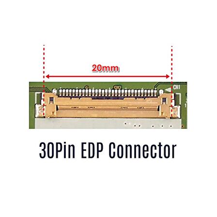 15.6 Slim LED Ekran 30Pin IPS (Kulaksız)(Dar Kasa)