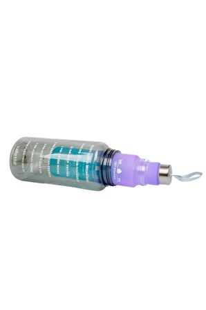Valletta VLT1220  Eldorado Figo 3lü Set  Motivasyonel Su Matarası Siyah Çantalı(2000ml-750ml-300ml)
