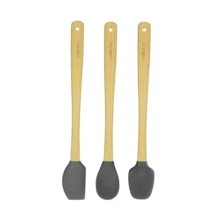 Valletta İndigo 3'lü Spatula Seti - Gri - 26 cm