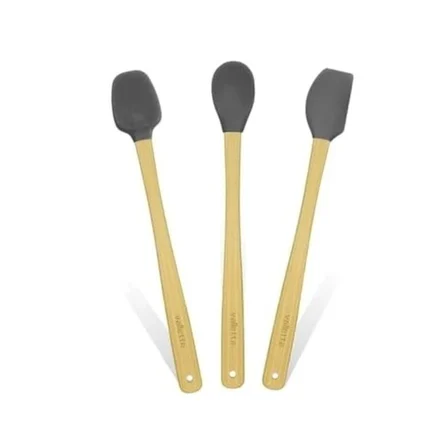 Valletta İndigo 3'lü Spatula Seti - Gri - 26 cm