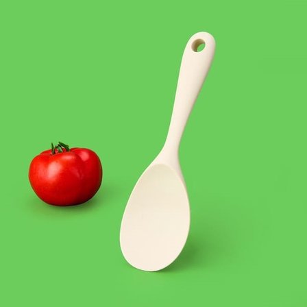 Valletta Silikon Pilav Kaşığı - Bej - 22,5 cm