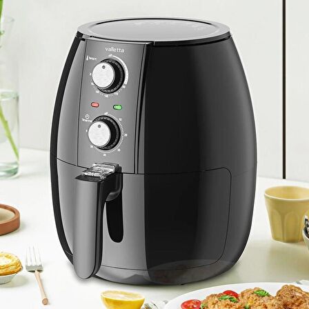 PerClass VLT5010 Mekanik Airfryer 4 Lt Sıcak Hava Fritözü-Siyah