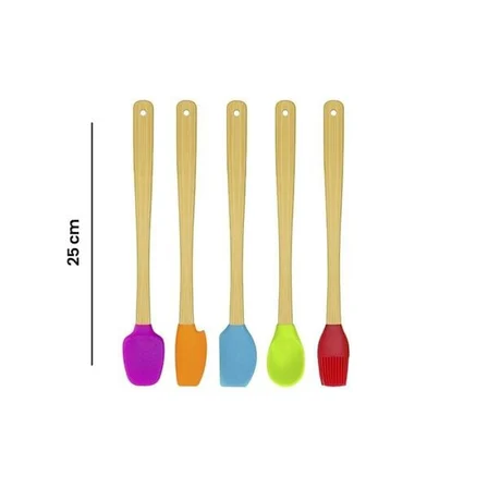 Valletta İndigo 5'li Spatula Seti - 25 cm