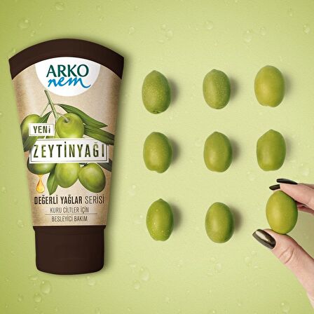 Arko Nem Değerli Yağlar Zeytinyağlı Nemlendirici Krem 3x60ml