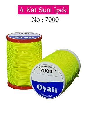 Oyalı 4 Kat Suni İpek İplik İğne Oyası Boncuk İpi Tığ Oyası No:7000