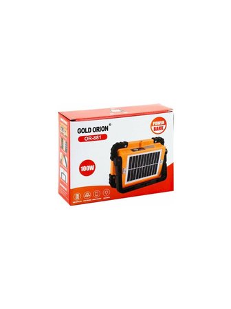 Gold Orıon PowerBank Özellikli Güneş Panelli Güçlü Fener OR-881