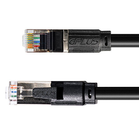 Gplus Cat6 4 Metre F/UTP 1G 250 Mhz 26 AWG CCA Folyo Kaplamalı Profesyonel FTP Network Ethernet Patch Cord Kablo 4MT