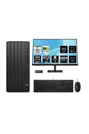290 G9 i5 12500 32GB 2TB SSD GT1030/4GB W11P Masaüstü Bilgisayar + 27" Monitör