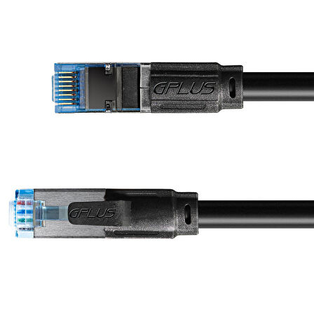 Gplus Cat7 F/FTP 10G 600 Mhz 28 AWG BC Emi Folyo Kaplamalı Profesyonel FTP Network Ethernet Lan Kablosu