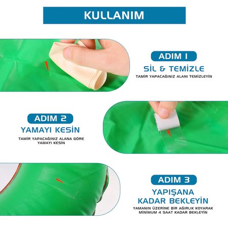 Argeus Kendinden Yapışkanlı Tamir Yaması Gri - (Mont, Şemsiye, Şişme Yatak)