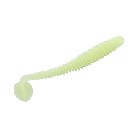 Silikon Kurt Yem - 4,2g 105mm - Turna/Levrek Silikonu - 1 Adet - Glow - Karides Kokulu
