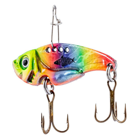 Vibrasyon Yem - LRF/Spin Jig - Fishack VibraX - 7g 40mm - Rainbow Fury - UV Boyalı