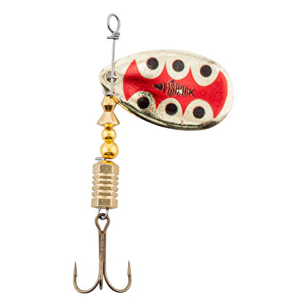 Döner Kaşık - Fishack GlideX - Golden Ladybug - 7g - No:3 - Alabalık/Turna/Levrek Olta Kaşığı