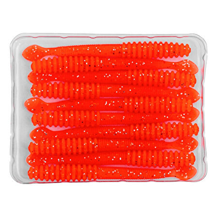Silikon Sahte Kurt Yem - 2,2g 87mm - Fishack Wormix - Flare - UV Silikon