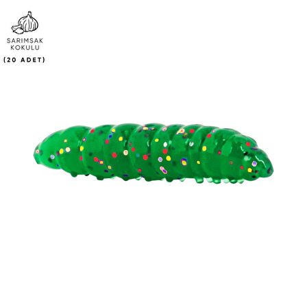 Silikon Kurt Yem - Fishack - 35mm - Sarımsak Kokulu - 20 Adet - Jungle - Trout Bait