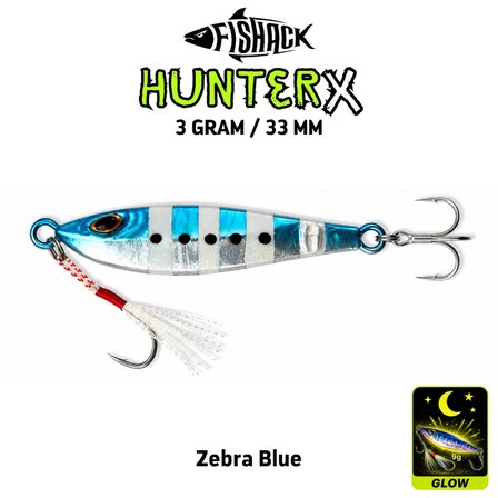 3'lü Metal Jig Yem Seti - Fishack Hunterx - 3g 33mm