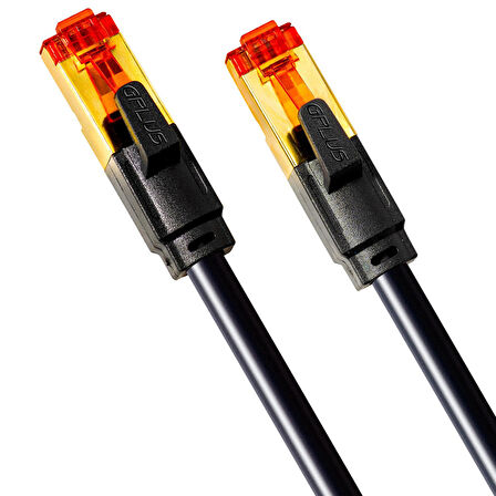 Gplus Cat8 4 Metre S/FTP 40G 2000Mhz 26AWG BC Emi Pimf Örgülü Folyo Kaplama STP SF/FTP Network Ethernet Lan Kablosu 4MT